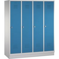 C+P Umkleidespind 802042S10001 Sockel 4Abteile B1590mm lgr/lbl