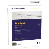 Soennecken Briefblock 1383 DIN A4 70g holzfrei 50Blatt rautiert weiß