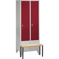 C+P Umkleidespind 803022S10001 Sitzbank 2Abteile B810mm lgr/rrt