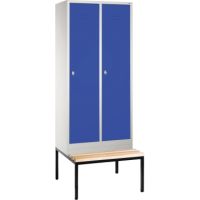 C+P Umkleidespind 805022S10000 Sitzbank 2Abteile B810mm lgr/ebl