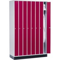 C+P Umkleidespind 8170802S10010 8Abteile lgr/rrt