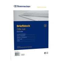 Soennecken Briefblock 2303 DIN A4 gelocht Lineatur27 liniert 50Blatt