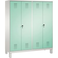 C+P Doppelspind 4901242S10062 Füße 4Abteile B1600mm lgr/lgn