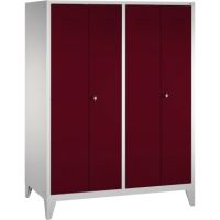 C+P Doppelspind 801242S10000 Füße 4Abteile B1590mm lgr/rrt