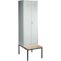 C+P Doppelspind 805220S10004 Sitzbank 2Abteile B610mm lgr/lgr