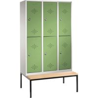 C+P Doppelspind 835032S10049 Sitzbank 6Fächer B1200mm lgr/rgn