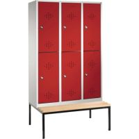 C+P Doppelspind 835032S10005 Sitzbank 6Fächer B1200mm lgr/rrt