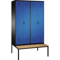 C+P Doppelspind 4905240S10054 Sitzbank 4Abteile B1200mm sgr/ebl