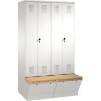 C+P Doppelspind 4905640S10060 Sitzbox 4Abteile B1200mm lgr/lgr