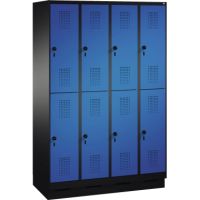 C+P Doppelstockspind 4932040S10031 Sockel 8Fächer B1200mm sgr/ebl