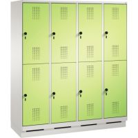 C+P Doppelstockspind 4932042S10086 Sockel 8Fächer B1600mm lgr/vgn