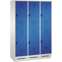 C+P Doppelstockspind 4932032S10036 Sockel 6Fächer B1200mm lgr/ebl