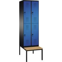 C+P Doppelstockspind 4935020S10021 Sitzbank 4Fächer B600mm sgr/ebl