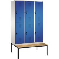 C+P Doppelstockspind 4935032S10008 Sitzbank 6Fächer B1200mm lgr/ebl