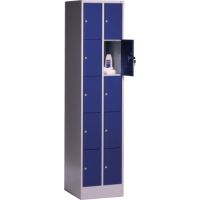 C+P Schließf.schrank 8570201S10001 10Fächer 1950x620x500mm lgr/ebl