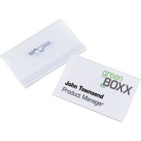 DURABLE Namensschild 800419 90x54mm Kunststoff transparent 50 Stück