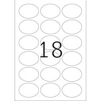 HERMA Etikett Special 4116 oval 58,4x42,3mm silber 450 Stück