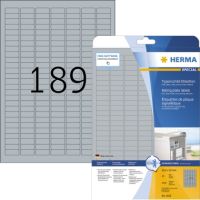 HERMA Etikett Typenschild 4220 25x10mm silber 4.725 Stück