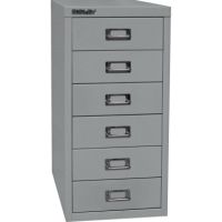 Bisley Schubladenschrank L296355 6Schubfächer silber