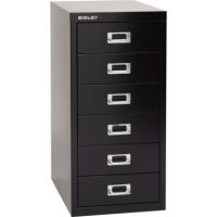 Bisley Schubladenschrank L296633 6Schubfächer schwarz
