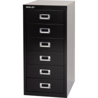 Bisley Schubladenschrank L296633 6Schubfächer schwarz