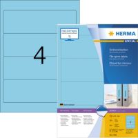 HERMA Etikett SuperPrint 4298 192x61mm breit blau 400 Stück