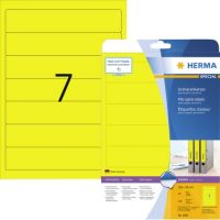HERMA Ordneretikett 5091 kurz/schmal selbstklebend gelb 140 Stück