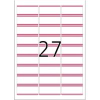 HERMA Namensetikett 4512 Seide 63,5x29,6mm ws/rt 540 Stück