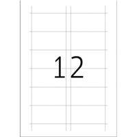 HERMA Namensschild 9010 75x40mm Karton weiß 300 Stück
