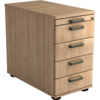 Hammerbacher Standcontainer Solid VSC50/N/N/SG nußbaum/nußbaum