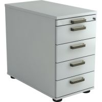 Hammerbacher Standcontainer Solid VSC50/5/5/SG grau/grau