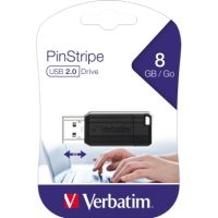 Verbatim USB-Stick PinStripe 49062 8GB USB2.0 schwarz