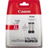 Canon Tintenpatrone 0318C007 PGI570XLBK schwarz 2 Stück