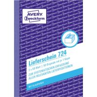 Avery Zweckform Lieferschein 724 DIN A6 2x50Blatt
