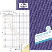 Avery Zweckform Kassenabrechnung 427 DIN A4 2x50Blatt