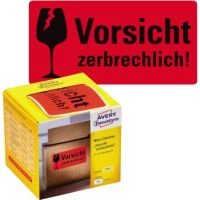 Avery Zweckform Warnetikett 7211 Vorsicht zerbrechlich 200 Stück