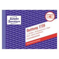 Avery Zweckform Quittung 1735 DIN A6 quer 2x40Blatt