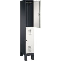 C+P Doppelstockspind 4931010S10010 Füße 2Fächer sgr/lgr