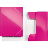 Leitz Eckspanner WOW 39820023 DIN A4 250Bl. Karton pink