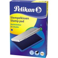 Pelikan Stempelkissen 331017 Gr.2 7x11cm Metallic-Gehäuse blau