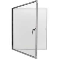 magnetoplan Schaukasten SP 1215300 112x108,5cm 12xDIN A4 Aluminium weiß