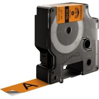 DYMO Schriftbandkassette 18436 19mmx5,5m schwarz auf or