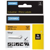 DYMO Schriftbandkassette 18436 19mmx5,5m schwarz auf or