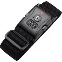 JSA Koffergurt TSA 70555 3stellig Kunststoff/Polyester schwarz