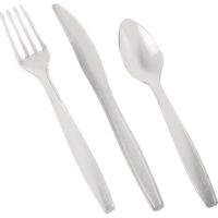 PAPSTAR Einwegbesteck 86619 Box PS transparent 3x55 Stück