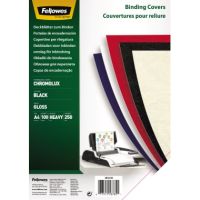 Fellowes Deckblatt Chromolux 5378504 DIN A4 schwarz 100 Stück