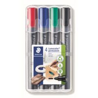 STAEDTLER Permanentmarker Lumocolor 352 WP4 2mm sortiert 4 Stück