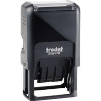 trodat Printy-Dater 64249  Datumstempel BEZAHLT Druck bl/rt