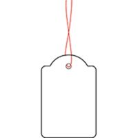 HERMA Hängeetikett 6918 32x50mm roter Faden weiß 1.000 Stück