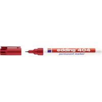 edding Permanentmarker 404 4-404002 0,75mm Rundspitze rot